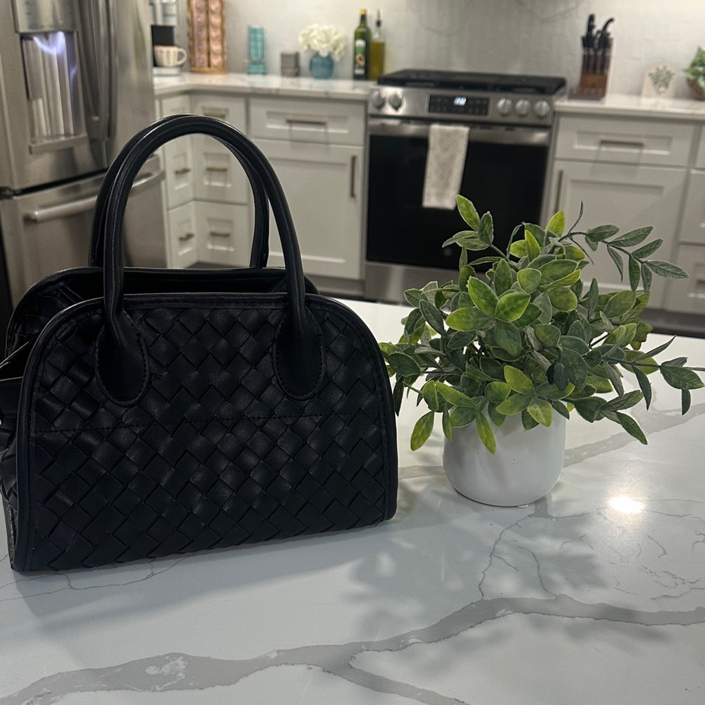 Urban Expressions Black Woven Satchel